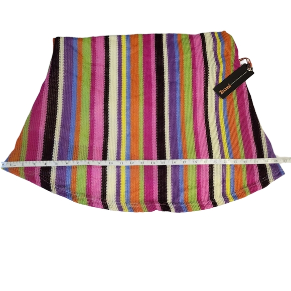 Anama Crochet Striped Mini Dress Swimswuit Coverup Resortwear Summer NWT Small - Picture 7 of 15